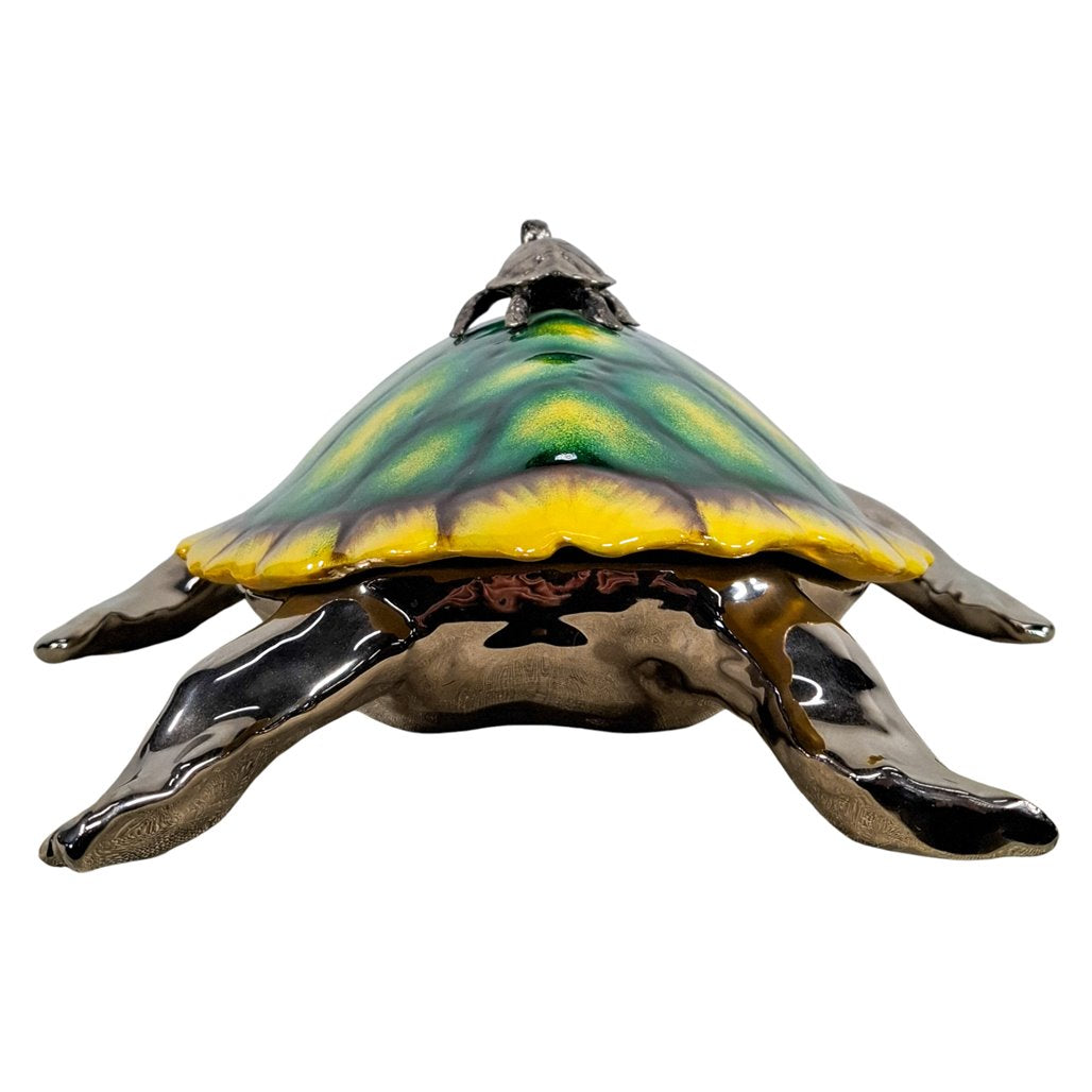 Danny's Fine Porcelain Sea Turtle Covered Box - CLOSEOUT
