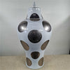 Danny's Fine Porcelain White Porcelain Covered Jar with Metallic Dot Pattern - CLOSEOUT