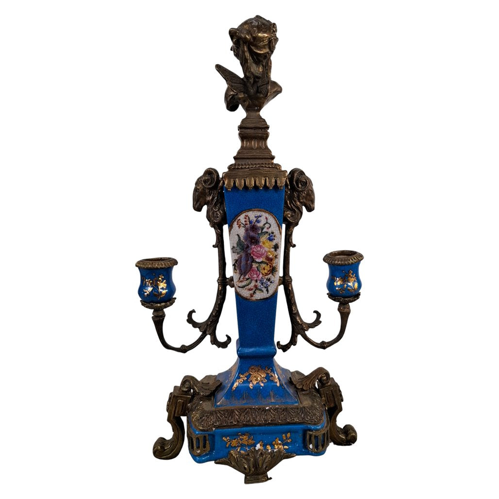 Danny's Fine Porcelain Bronze Ormolu Lion Lamp Base - CLOSEOUT