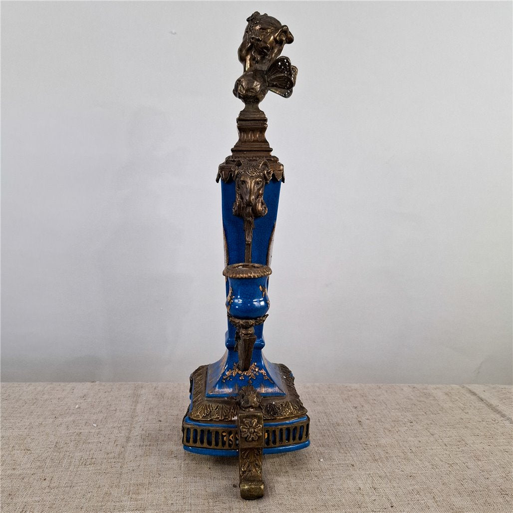 Danny's Fine Porcelain Bronze Ormolu Lion Lamp Base - CLOSEOUT