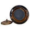 Danny's Fine Porcelain Black Gold Covered Jar - CLOSEOUT