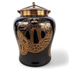 Danny's Fine Porcelain Black Porcelain Dragon Covered Jar - CLOSEOUT
