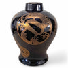 Danny's Fine Porcelain Black Gold Covered Jar - CLOSEOUT
