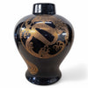 Danny's Fine Porcelain Black Gold Covered Jar - CLOSEOUT