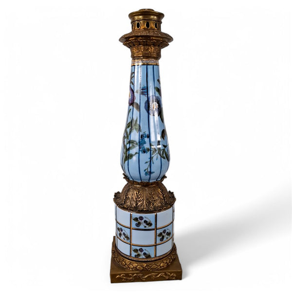 Danny's Fine Porcelain Porcelain Candle Holder with Bronze Ormolu - CLOSEOUT