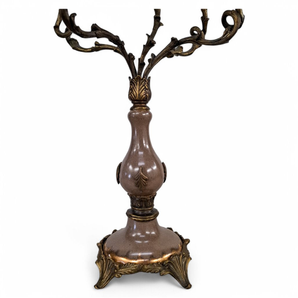 Danny's Fine Porcelain Antique Bronze Five Arm Candelabra - CLOSEOUT
