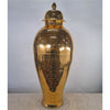 Danny's Fine Porcelain Gold Mesh Lidded Jar - CLOSEOUT
