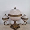 Danny's Fine Porcelain Blanc Chic Covered Trophy Centerpiece - CLOSEOUT
