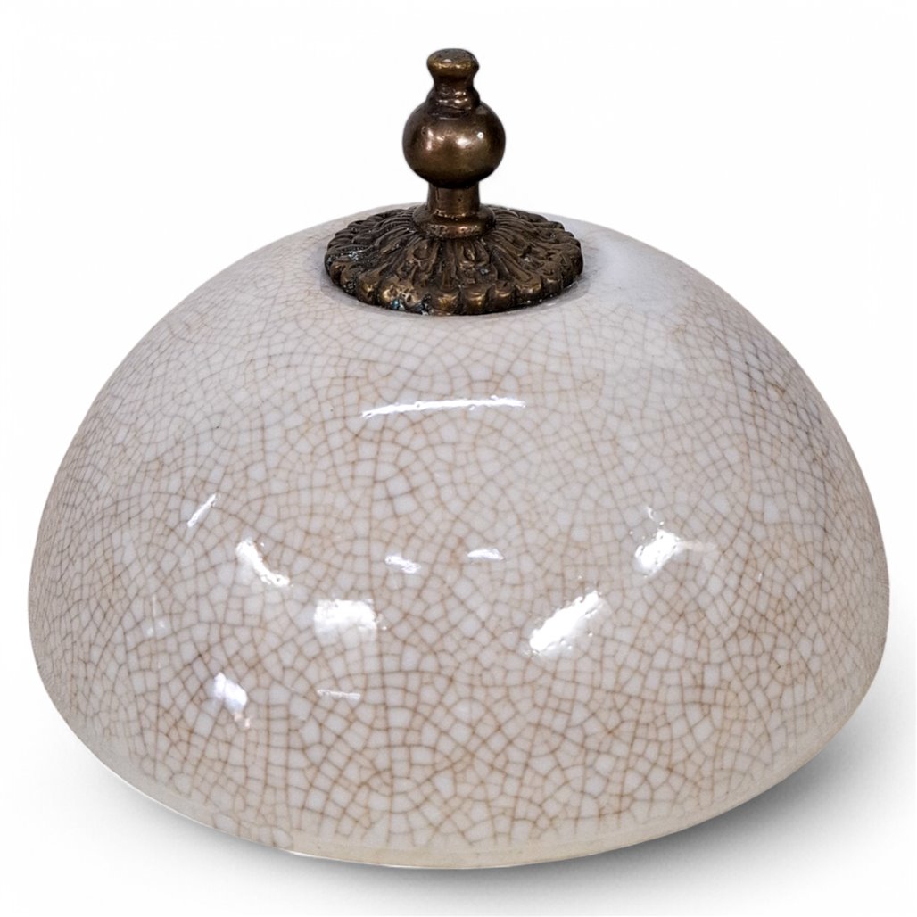 Danny's Fine Porcelain Blanc Chic Covered Trophy Centerpiece - CLOSEOUT