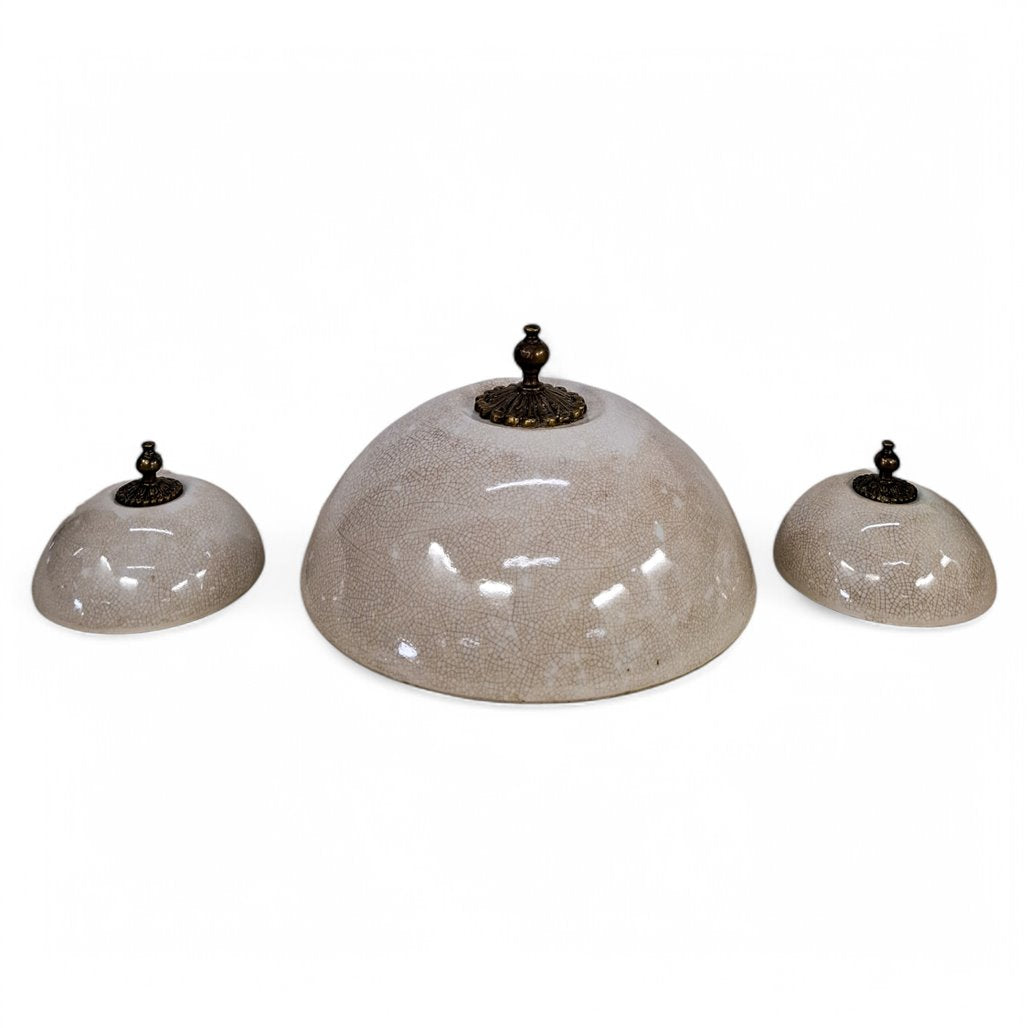 Danny's Fine Porcelain Blanc Chic Covered Trophy Centerpiece - CLOSEOUT