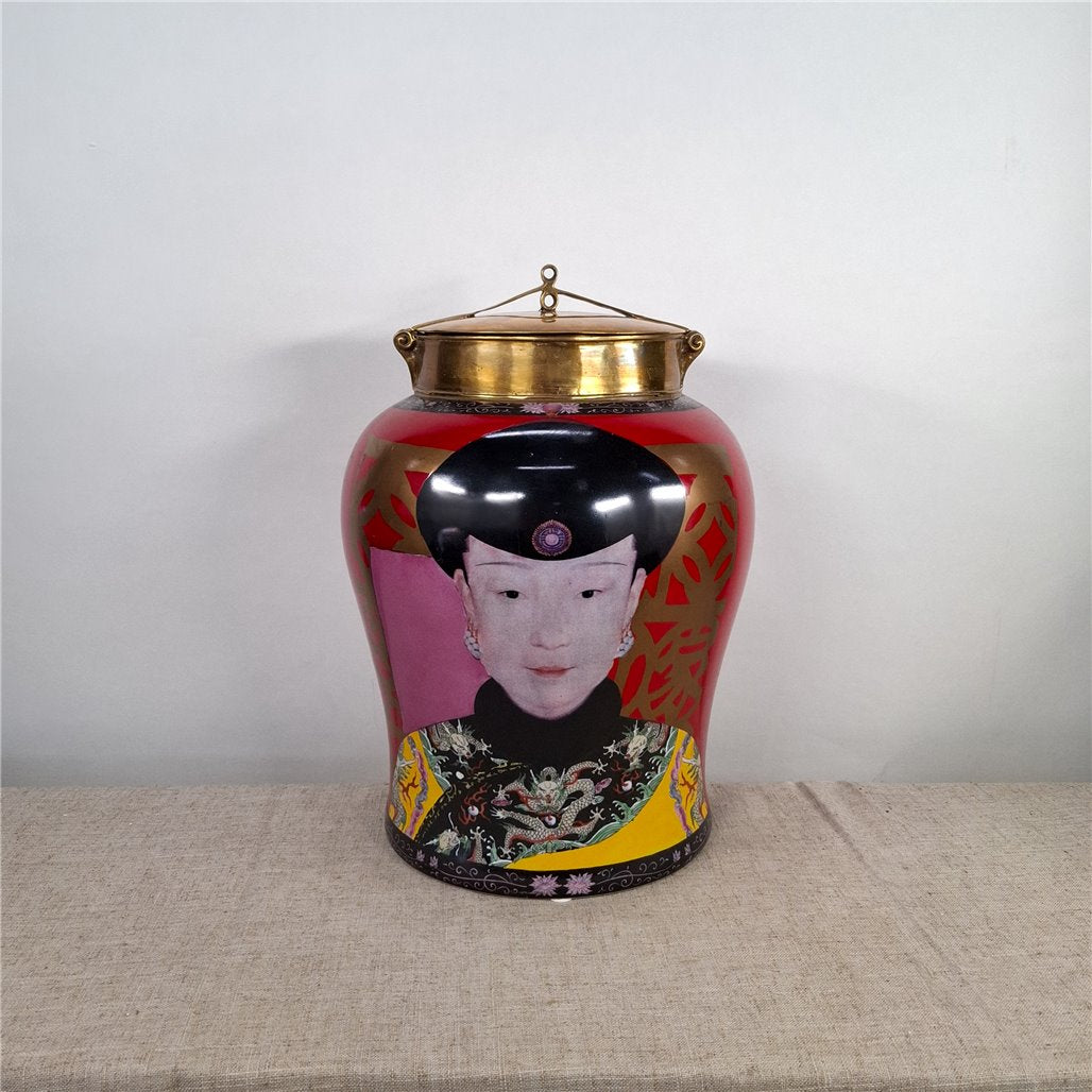 Danny's Fine Porcelain Decorative Portrait Covered Jar - CLOSEOUT