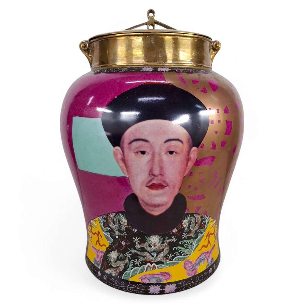 Danny's Fine Porcelain Decorative Portrait Covered Jar - CLOSEOUT