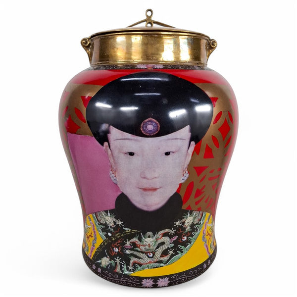 Danny's Fine Porcelain Decorative Portrait Covered Jar - CLOSEOUT
