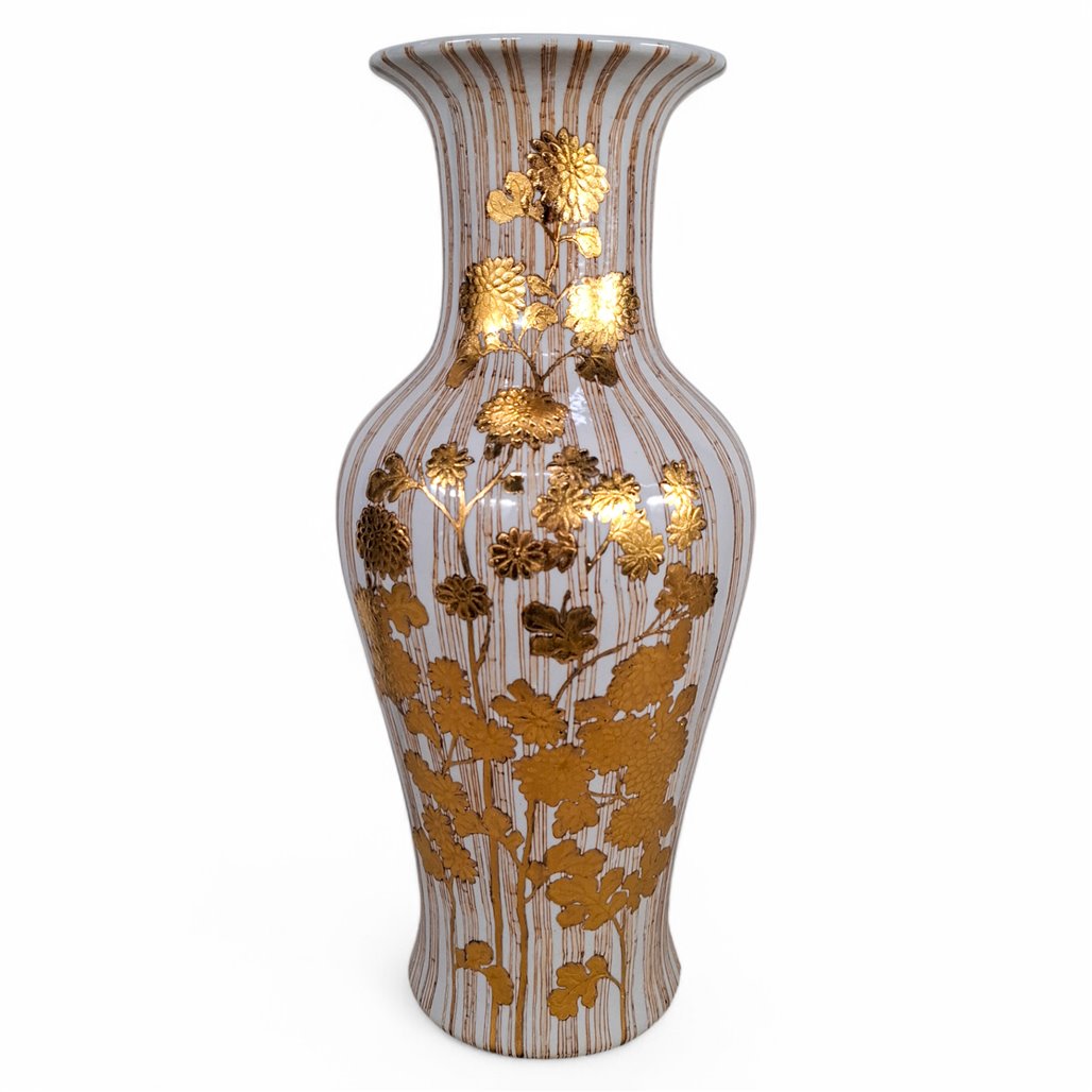 Danny's Fine Porcelain Gold Blossom Porcelain Vase - CLOSEOUT
