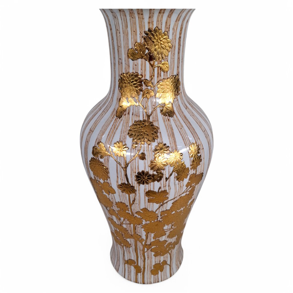 Danny's Fine Porcelain Gold Blossom Porcelain Vase - CLOSEOUT