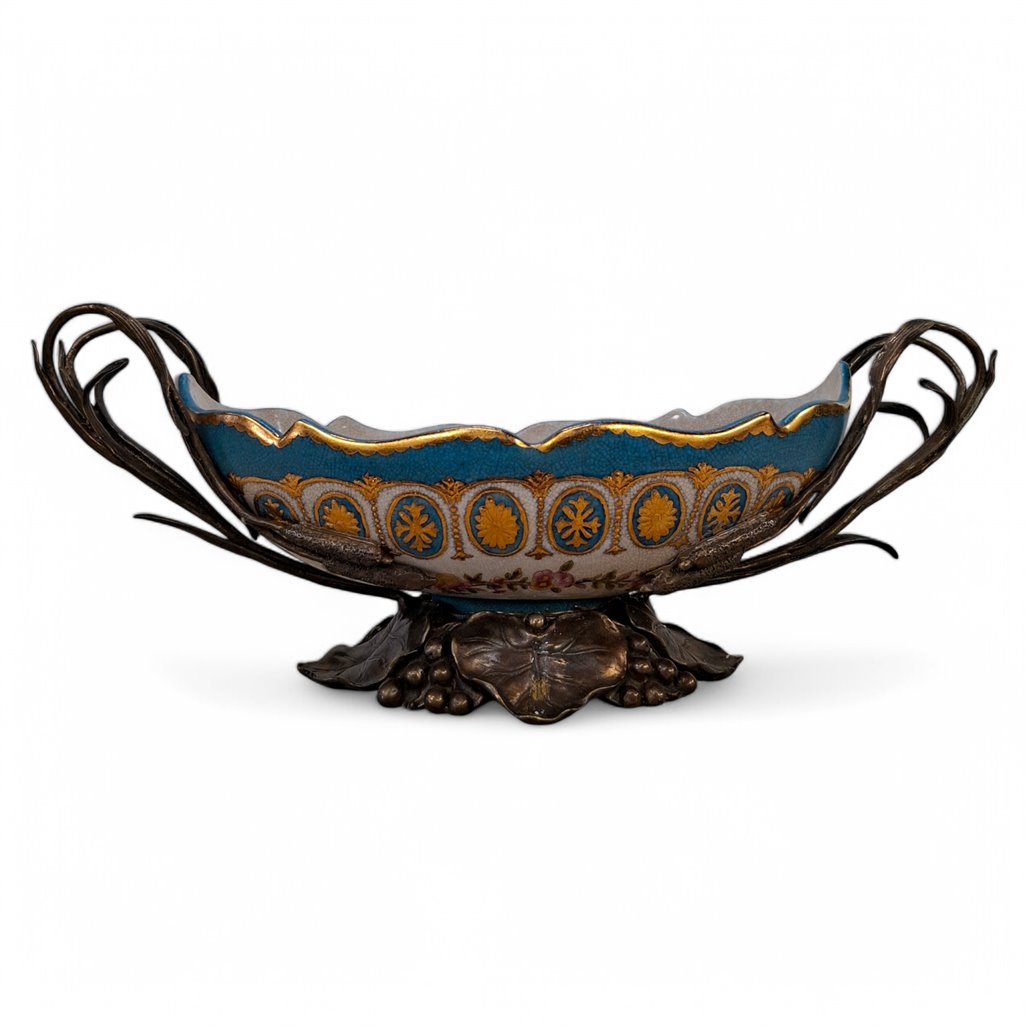 Danny's Fine Porcelain Ormolu Center Bowl - CLOSEOUT
