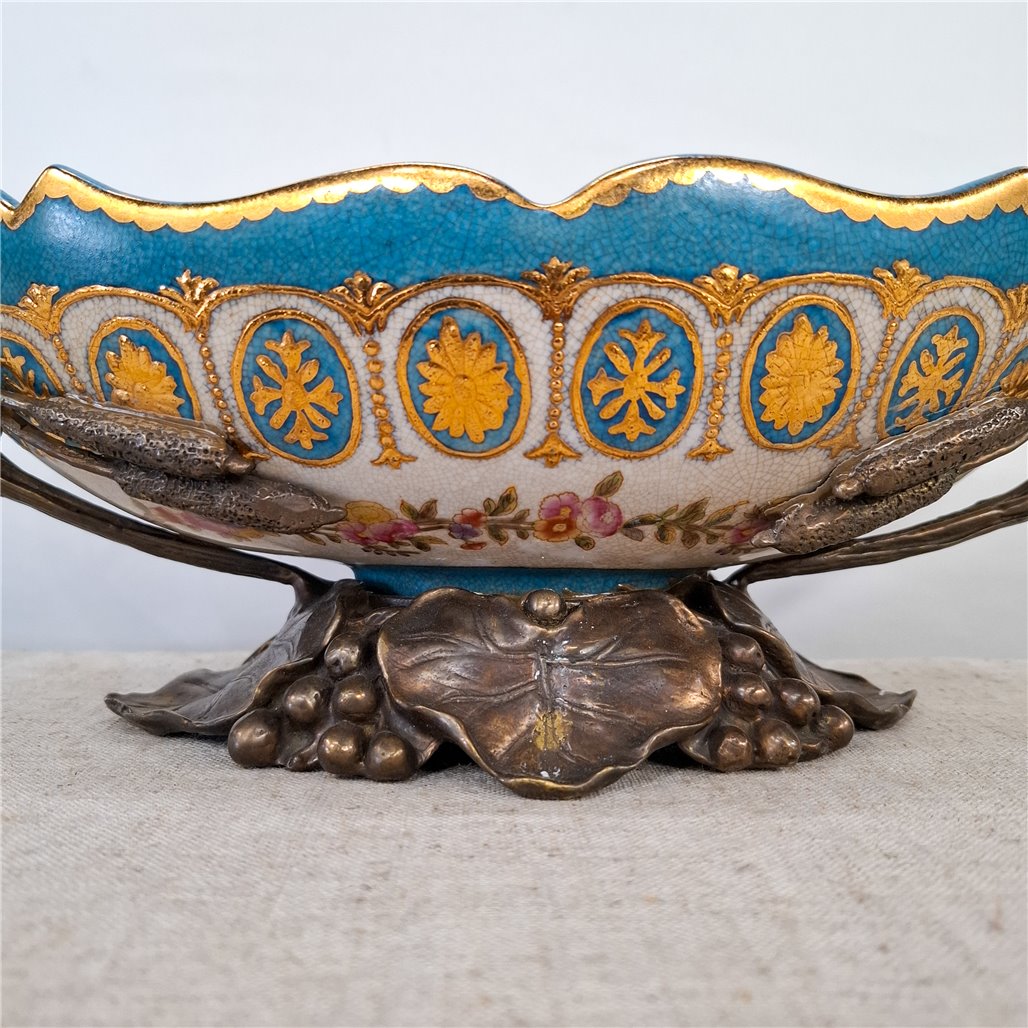 Danny's Fine Porcelain Ormolu Center Bowl - CLOSEOUT