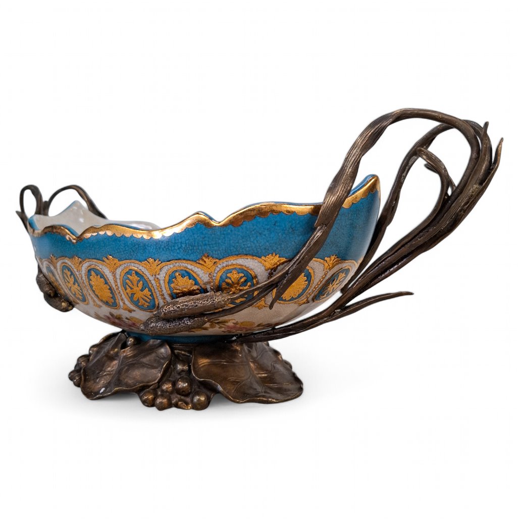 Danny's Fine Porcelain Ormolu Center Bowl - CLOSEOUT