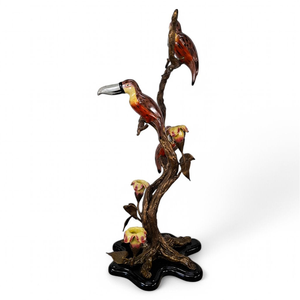 Danny's Fine Porcelain Songbird Branch Decorative Figurine - CLOSEOUT