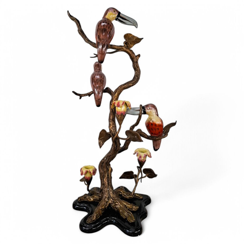 Danny's Fine Porcelain Songbird Branch Decorative Figurine - CLOSEOUT