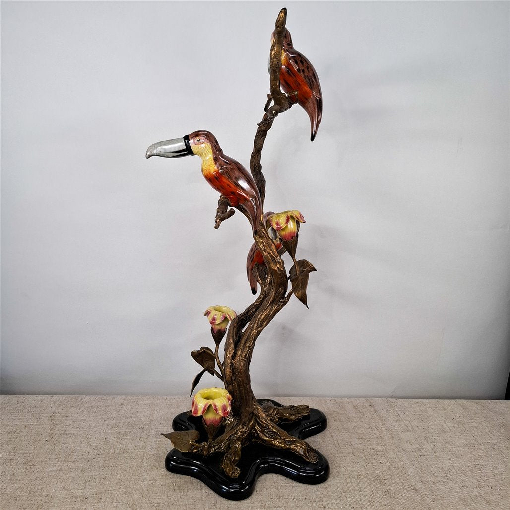 Danny's Fine Porcelain Songbird Branch Decorative Figurine - CLOSEOUT