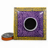 Danny's Fine Porcelain Purple Square Square Jar - CLOSEOUT
