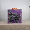 Danny's Fine Porcelain Purple Square Square Jar - CLOSEOUT