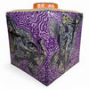 Danny's Fine Porcelain Purple Square Square Jar - CLOSEOUT