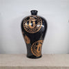 Danny's Fine Porcelain Black Gold Vase - CLOSEOUT