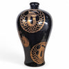 Danny's Fine Porcelain Black Gold Vase - CLOSEOUT