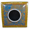 Danny's Fine Porcelain Blue Gold Square Jar - CLOSEOUT