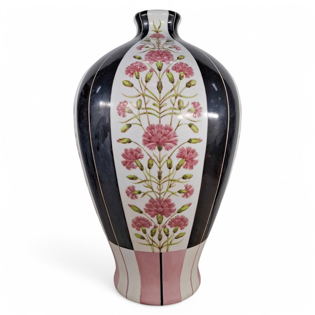 Danny's Fine Porcelain Pink Floral Vase - CLOSEOUT