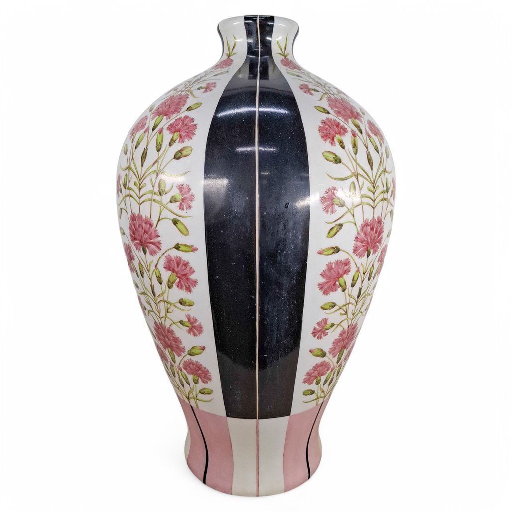Danny's Fine Porcelain Pink Floral Vase - CLOSEOUT