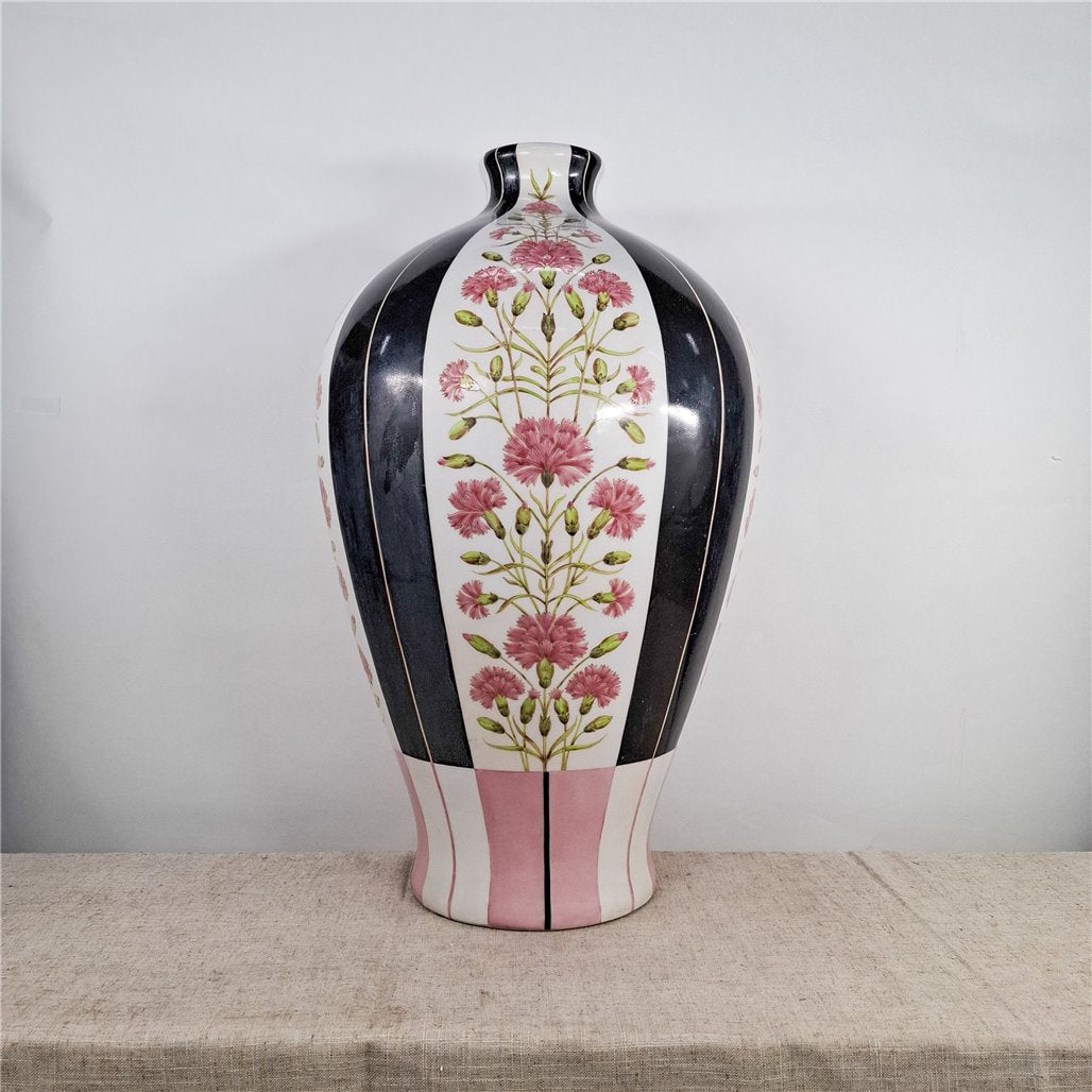 Danny's Fine Porcelain Pink Floral Vase - CLOSEOUT