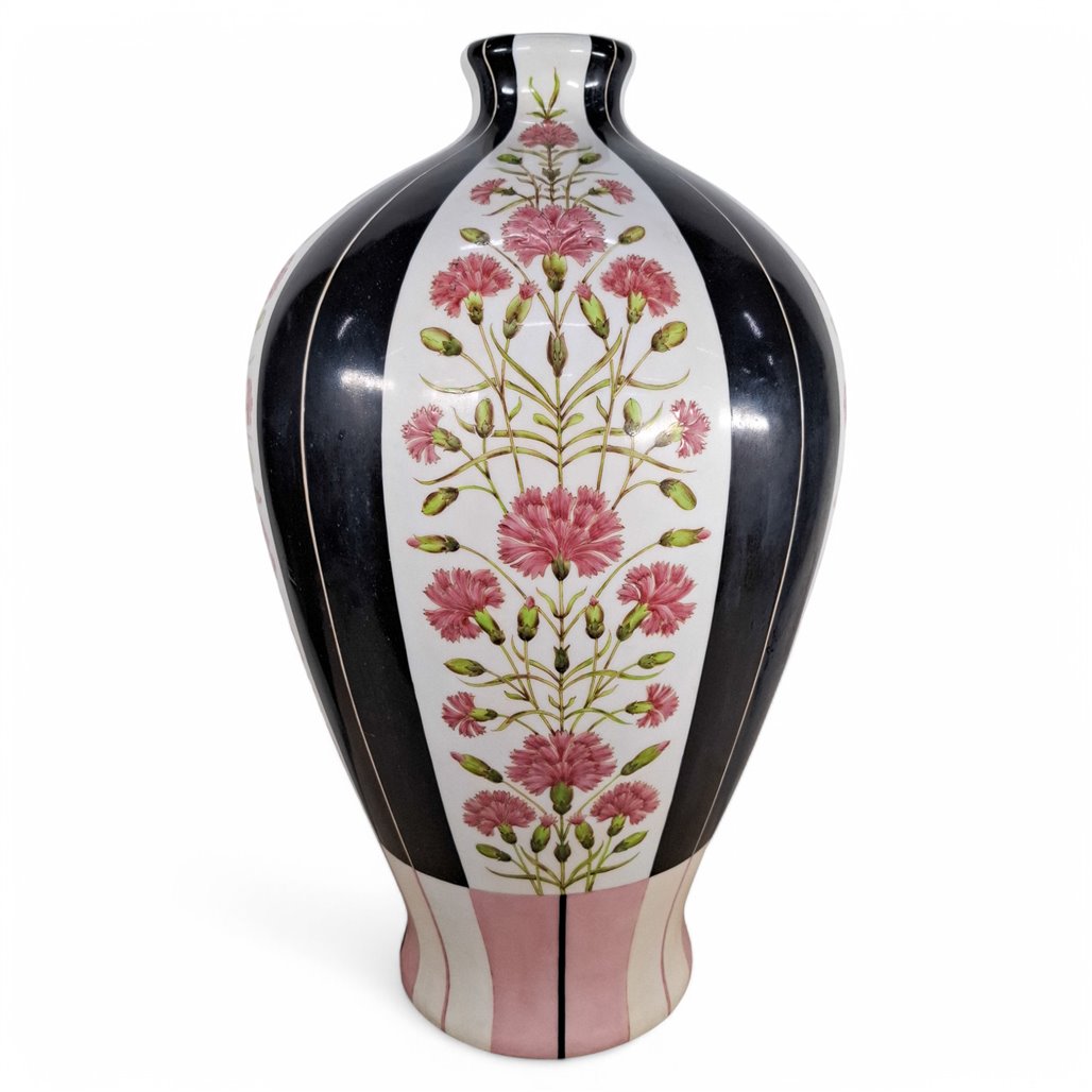 Danny's Fine Porcelain Pink Floral Vase - CLOSEOUT
