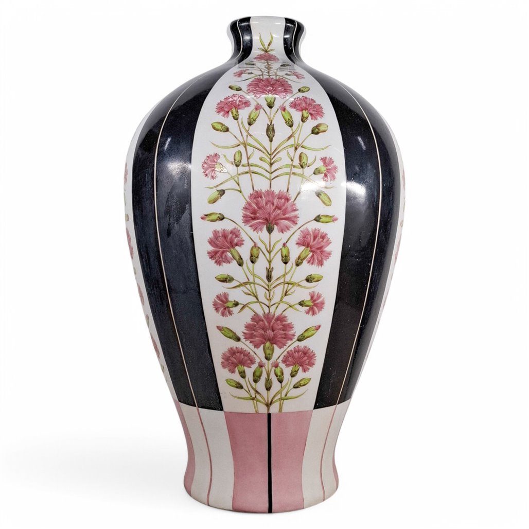 Danny's Fine Porcelain Pink Floral Vase - CLOSEOUT