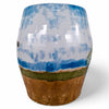 Danny's Fine Porcelain Village Scene Garden Stool - CLOSEOUT