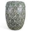Danny's Fine Porcelain Green Vine Garden Stool - CLOSEOUT