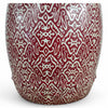 Danny's Fine Porcelain Red Vine Garden Stool - CLOSEOUT