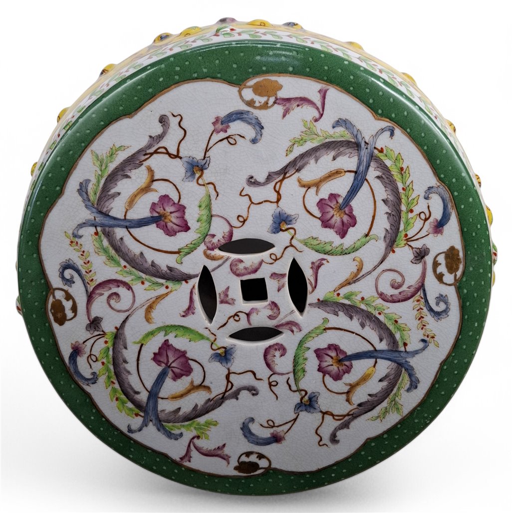Danny's Fine Porcelain Figural Garden Stool - CLOSEOUT