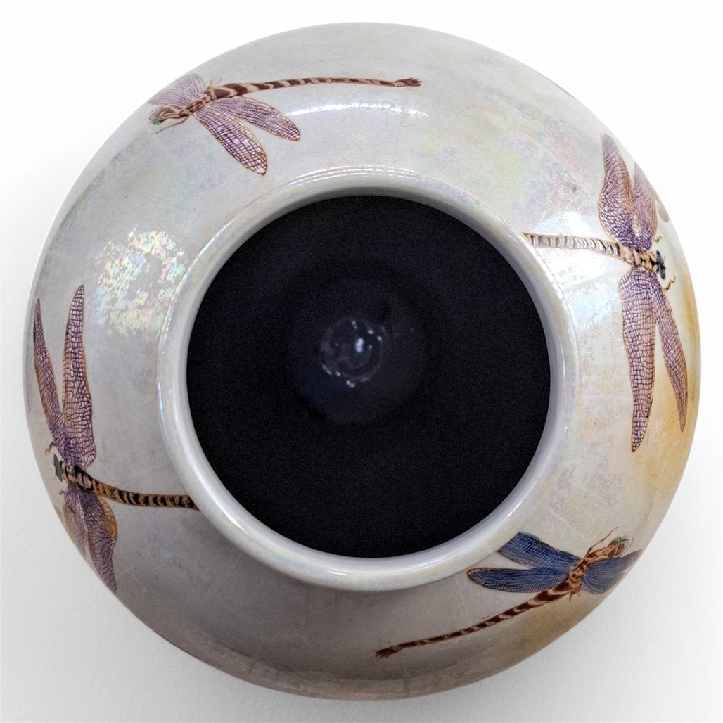 Danny's Fine Porcelain Dragonfly Floral Vase - CLOSEOUT