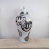 Danny's Fine Porcelain Metallic White Vase - CLOSEOUT
