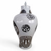 Danny's Fine Porcelain Metallic White Vase - CLOSEOUT