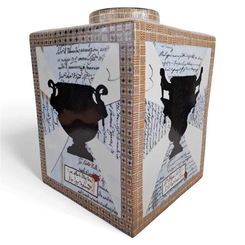 Danny's Fine Porcelain Silhouette Square Planter - CLOSEOUT