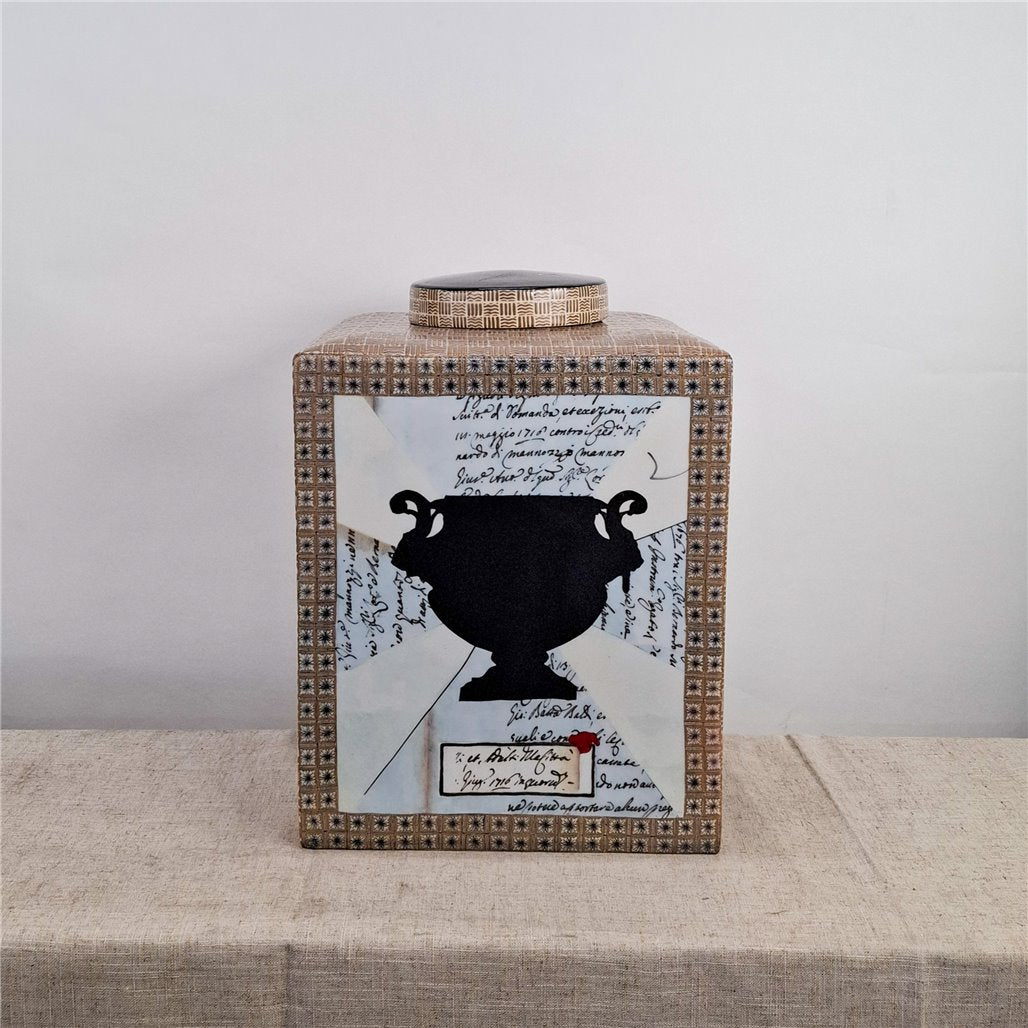 Danny's Fine Porcelain Silhouette Square Planter - CLOSEOUT
