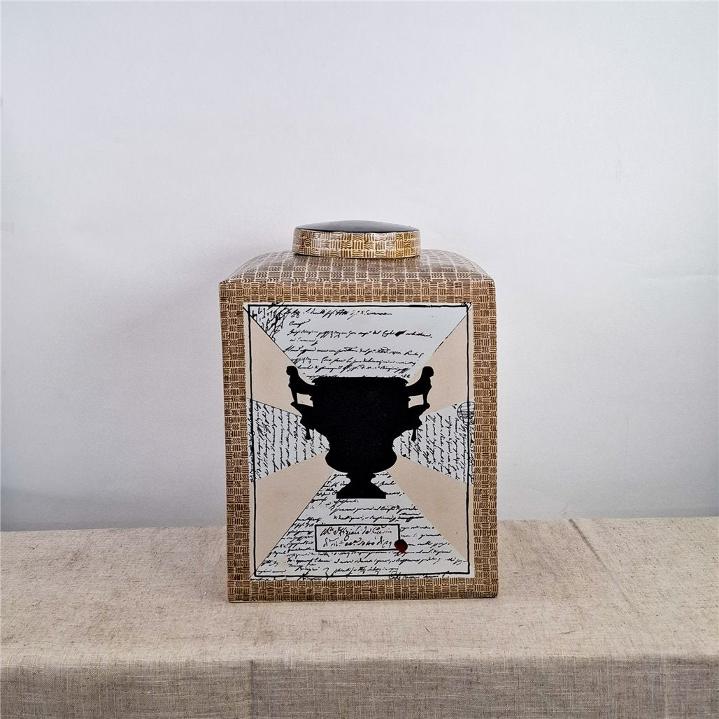 Danny's Fine Porcelain Silhouette Square Planter - CLOSEOUT