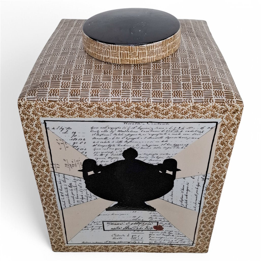 Danny's Fine Porcelain Silhouette Square Planter - CLOSEOUT