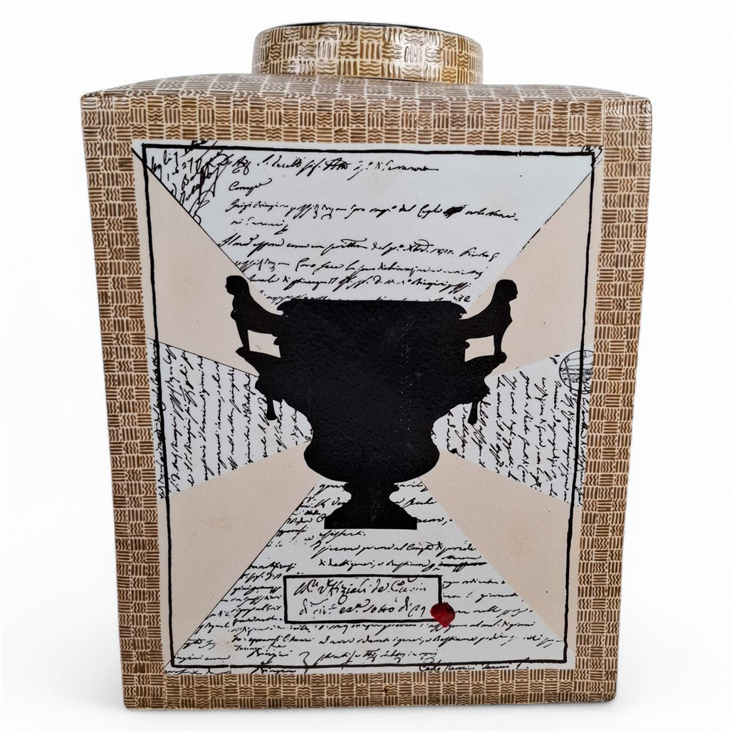 Danny's Fine Porcelain Silhouette Square Planter - CLOSEOUT
