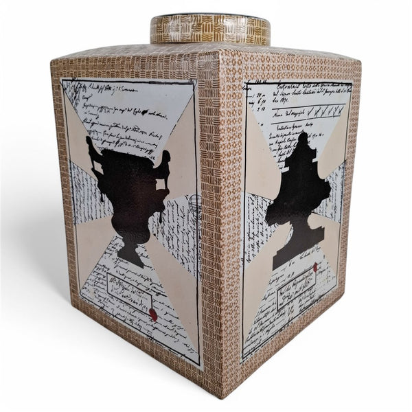 Danny's Fine Porcelain Silhouette Square Planter - CLOSEOUT