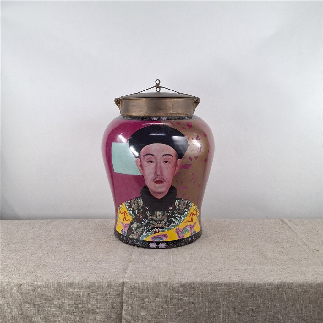 Danny's Fine Porcelain Imperial Portrait Jar - CLOSEOUT